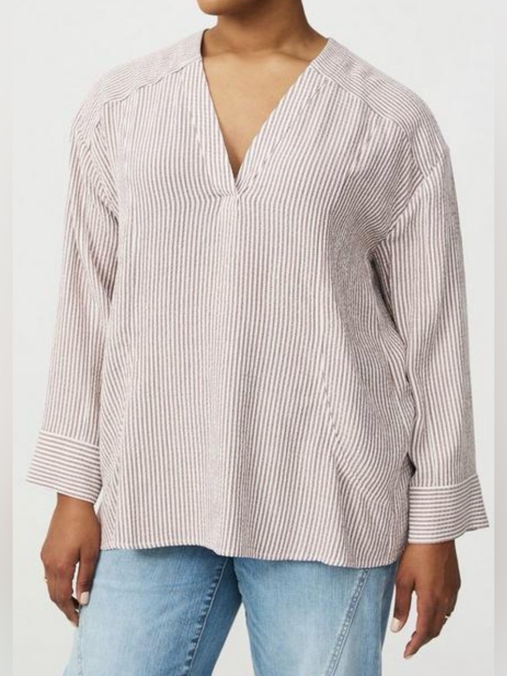 NWT Torrid flannel gauze relaxed fit striped tunic, Torrid size 3, 3X